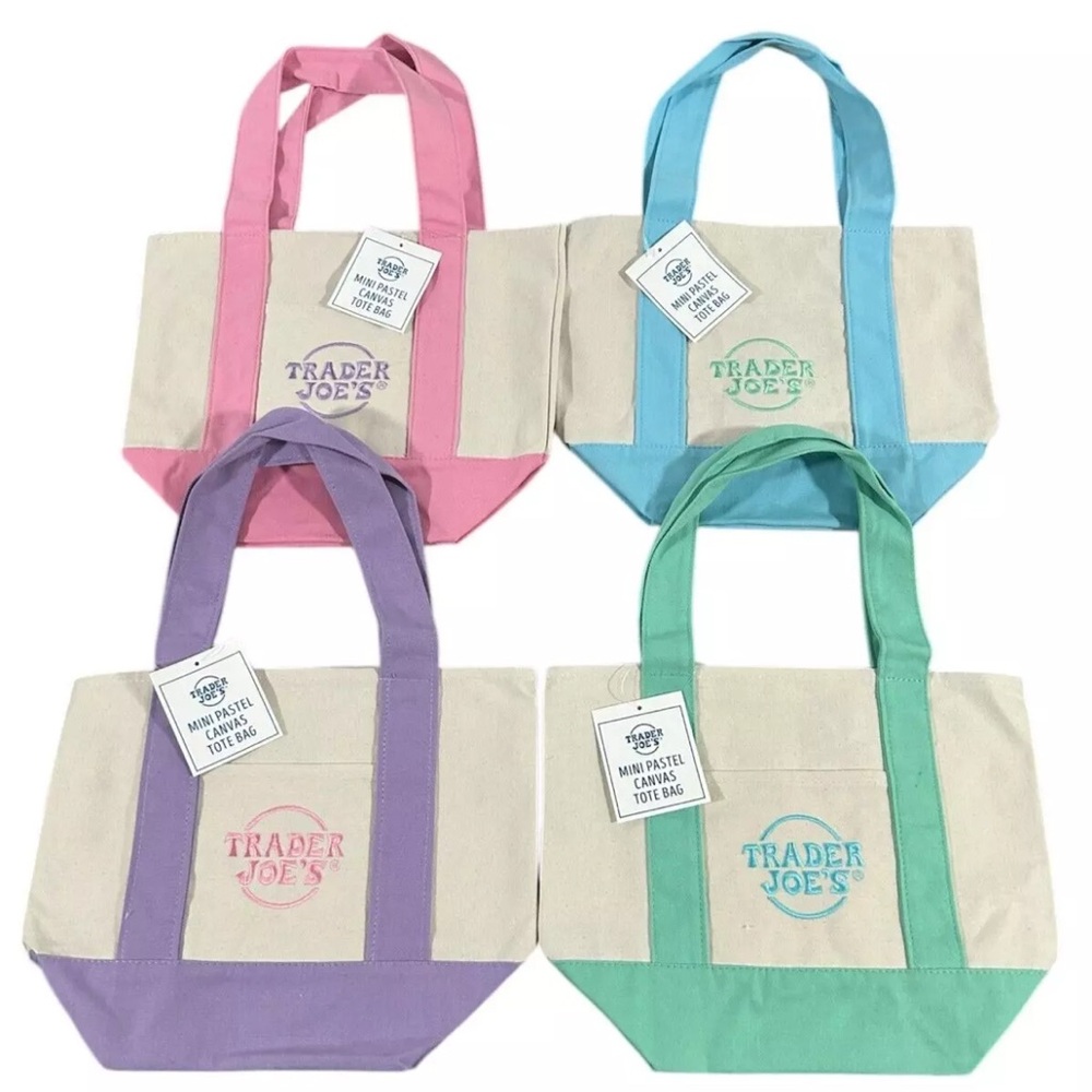 Trader Joe’s Pastel Tote Bag Set
